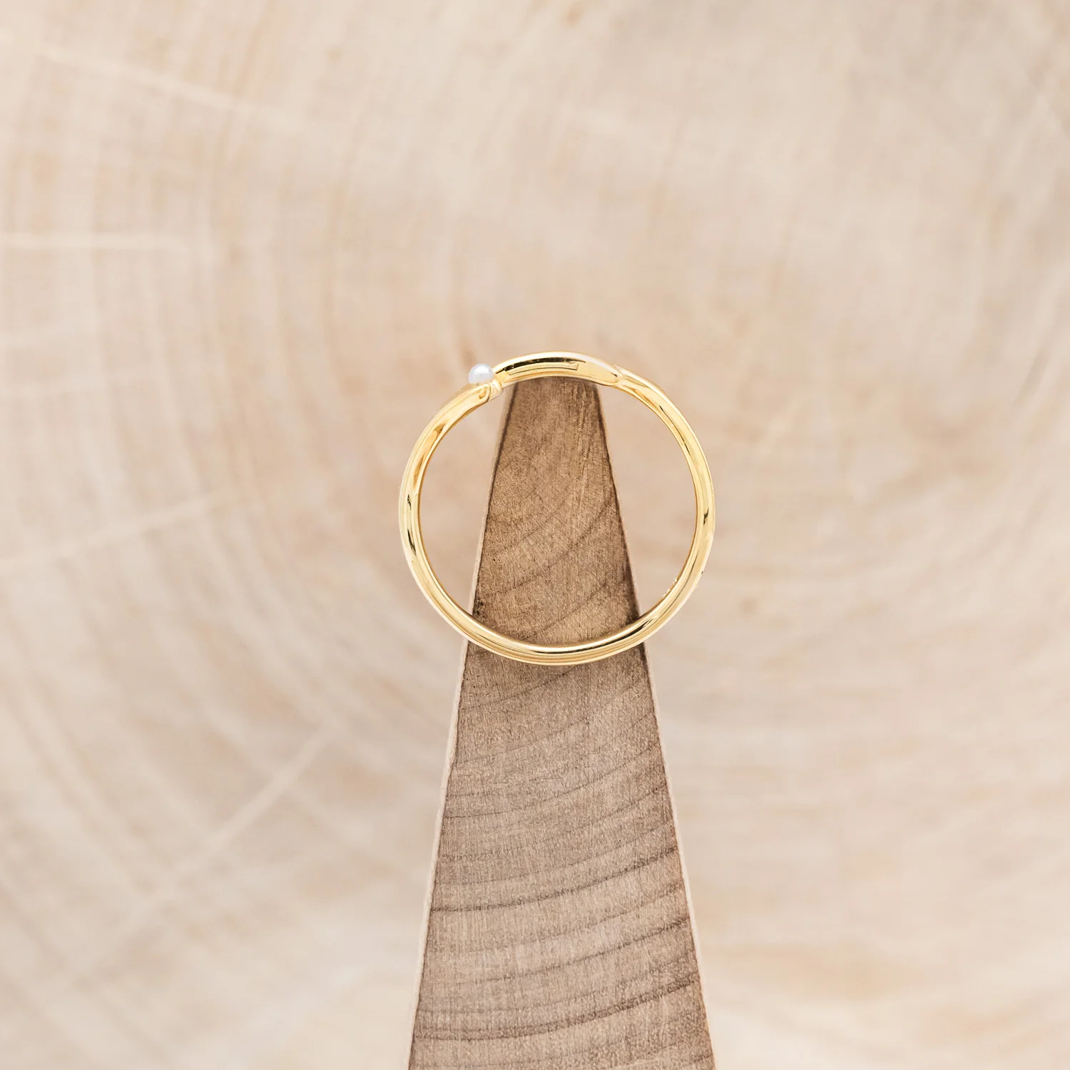 "ARTEMIS" STACKER - ANTLER-STYLE STACKING BAND WITH A BIRTHSTONE ACCENT - Image 41