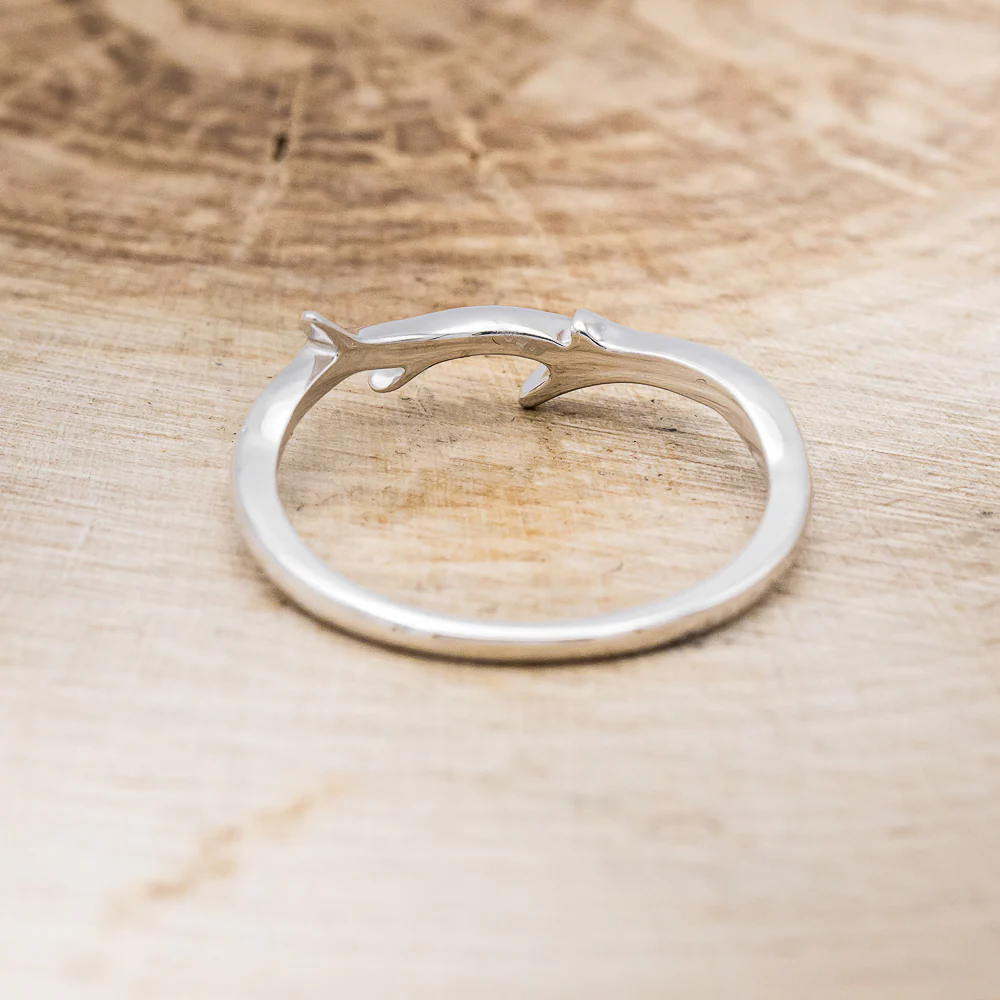 "ARTEMIS" STACKER - 14K GOLD ANTLER-STYLE STACKING BAND - Image 16