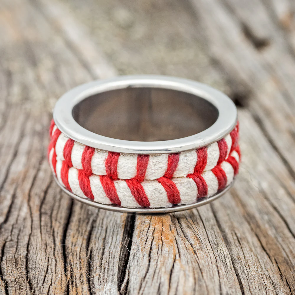 AUTHENTIC MAJOR LEAGUE BASEBALL WEDDING BAND - Image 3