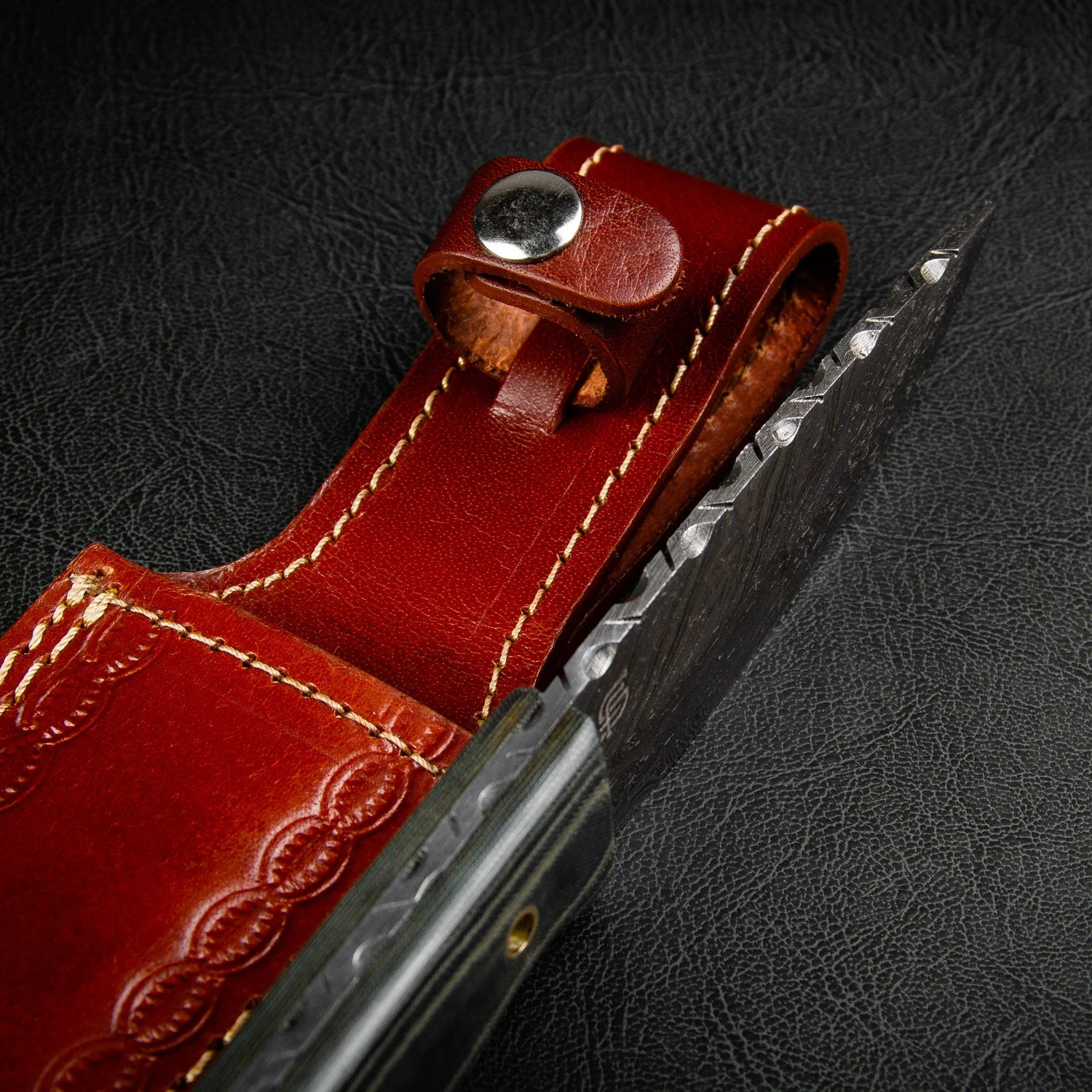 "BOWIE" - DAMASCUS STEEL KNIFE by Forseti Steel™ - Image 10