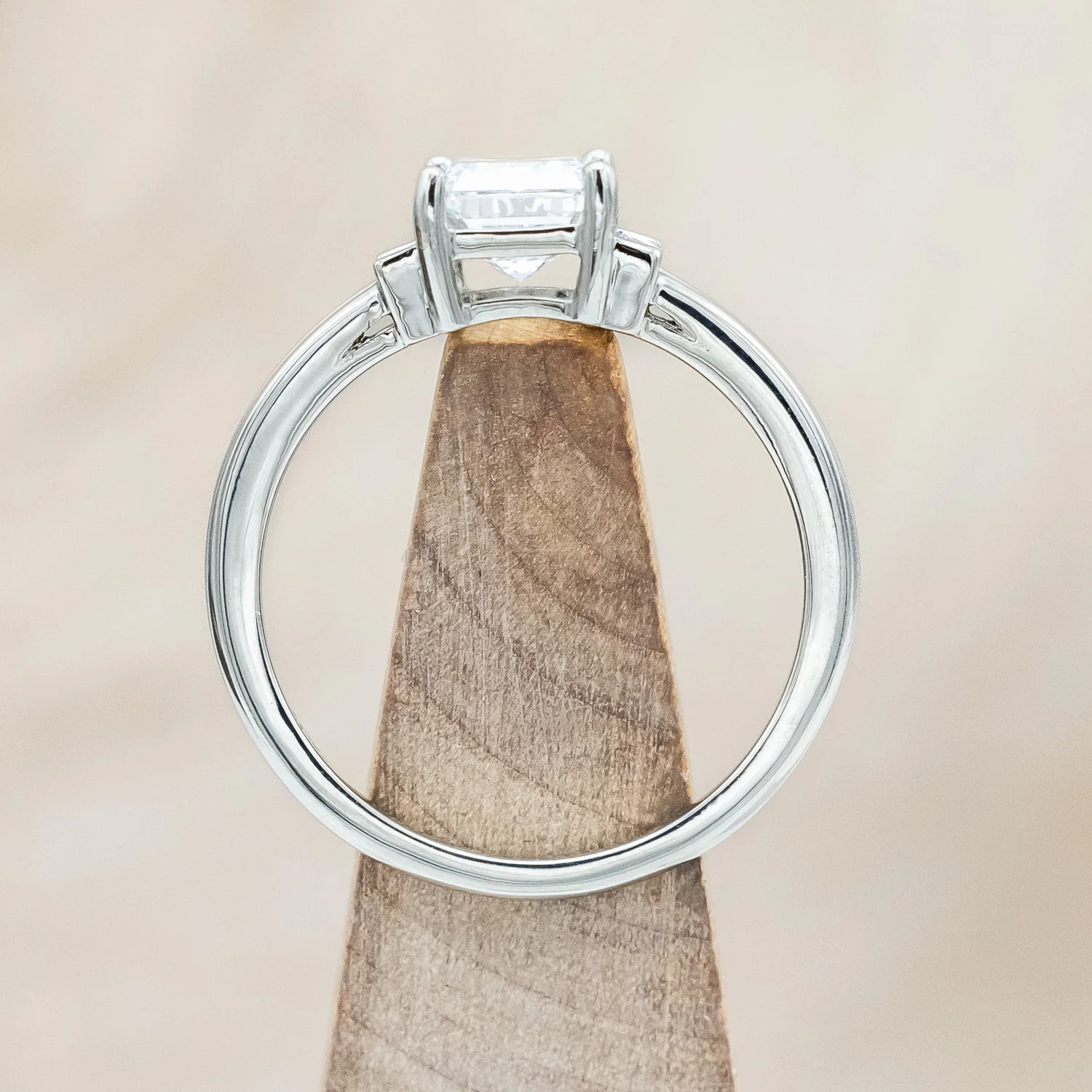 ONE-OF-A-KIND - "CORELLA" - EMERALD CUT LAB-GROWN DIAMOND ENGAGEMENT RING WITH DIAMOND ACCENTS - Image 6