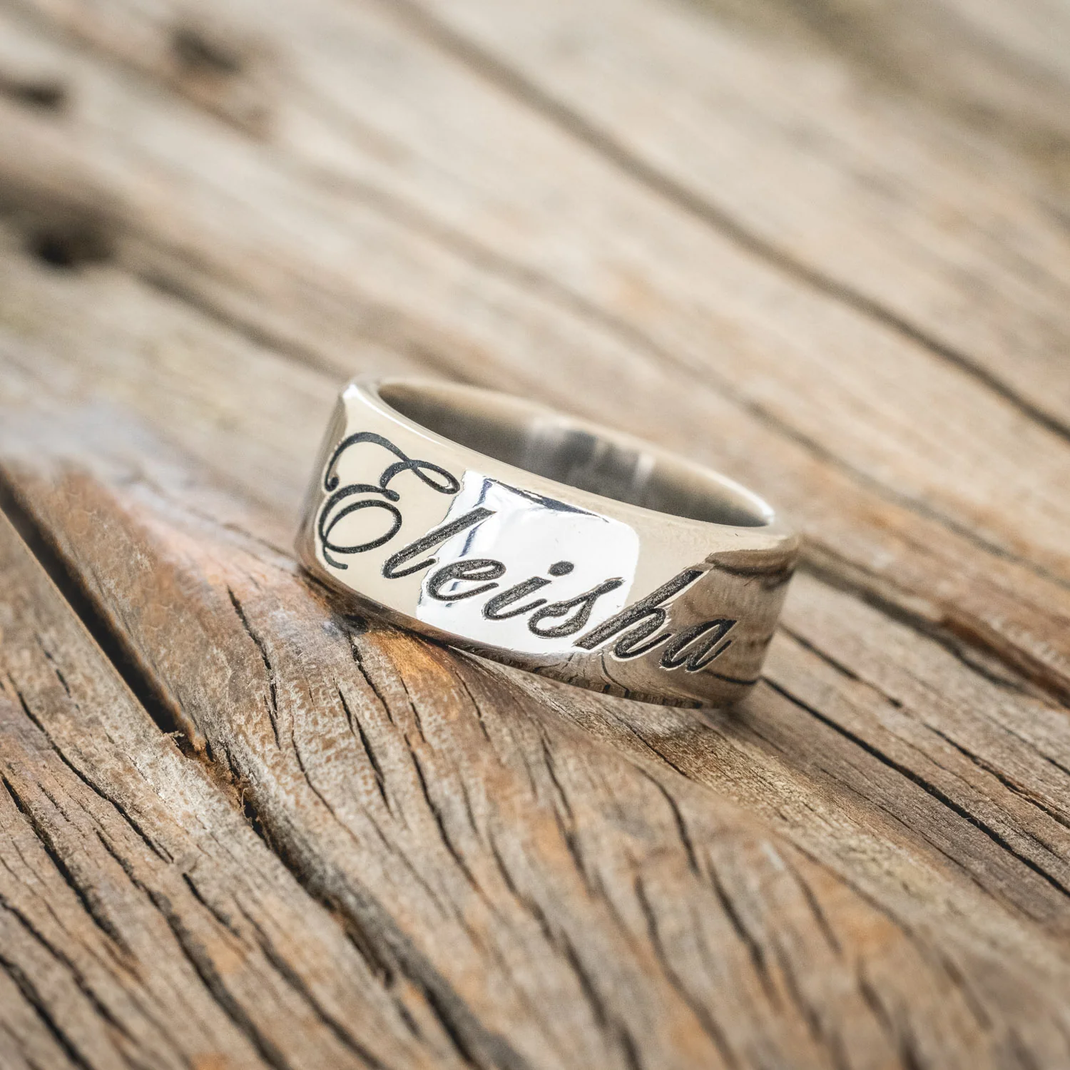CUSTOM ENGRAVED WEDDING BAND - Image 5