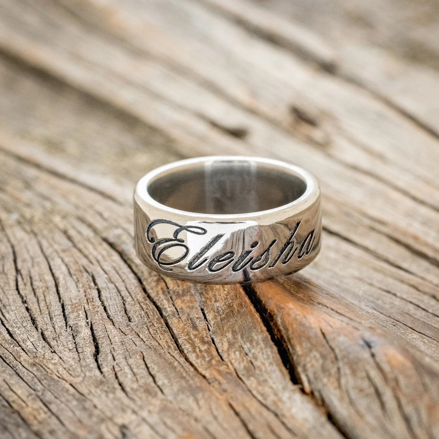 CUSTOM ENGRAVED WEDDING BAND - Image 6