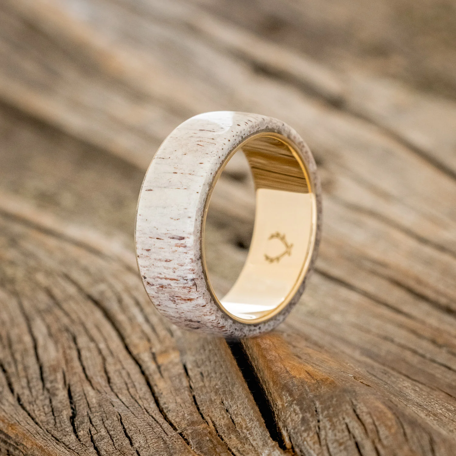 "HAVEN" - ANTLER WEDDING BAND - Image 11