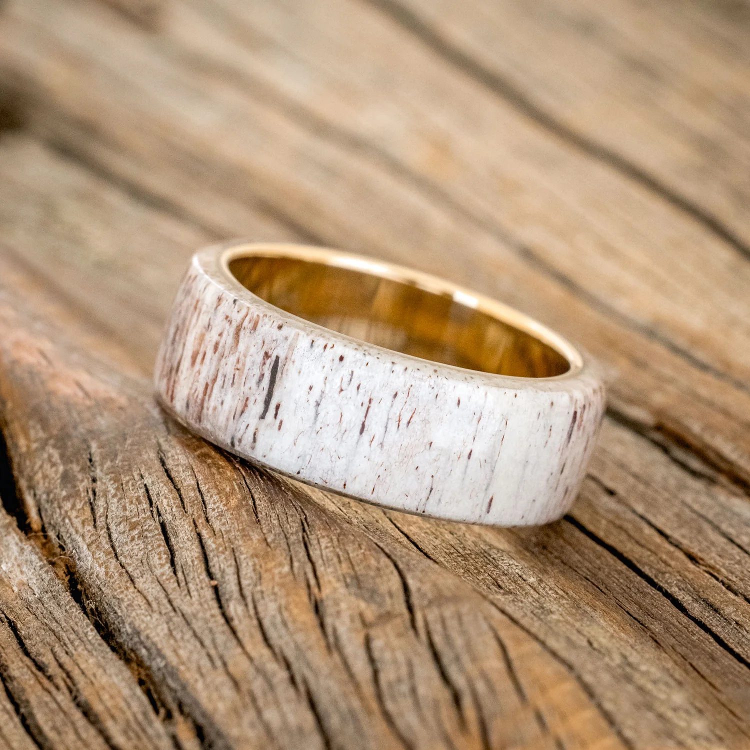 "HAVEN" - ANTLER WEDDING BAND - Image 12