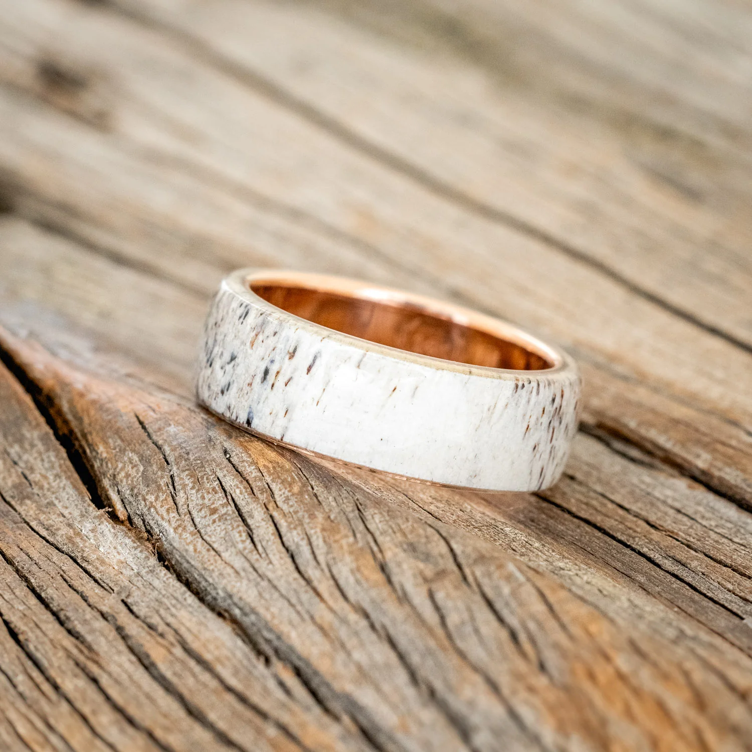 "HAVEN" - ANTLER WEDDING BAND - Image 15