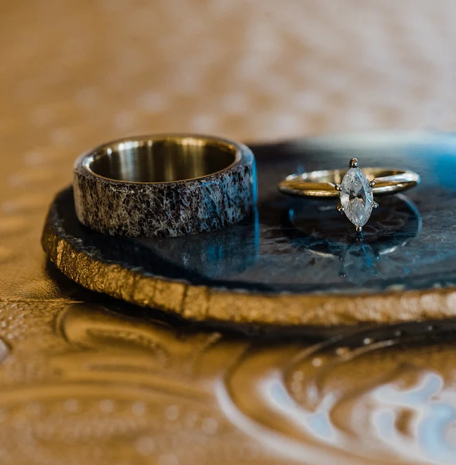 "HAVEN" - ANTLER WEDDING BAND - Image 18