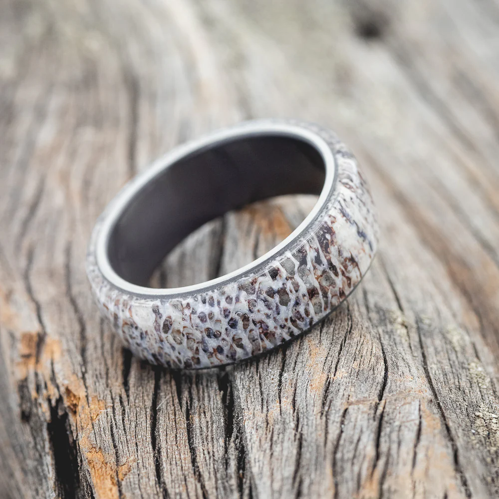 "HAVEN" - ANTLER WEDDING BAND - Image 6