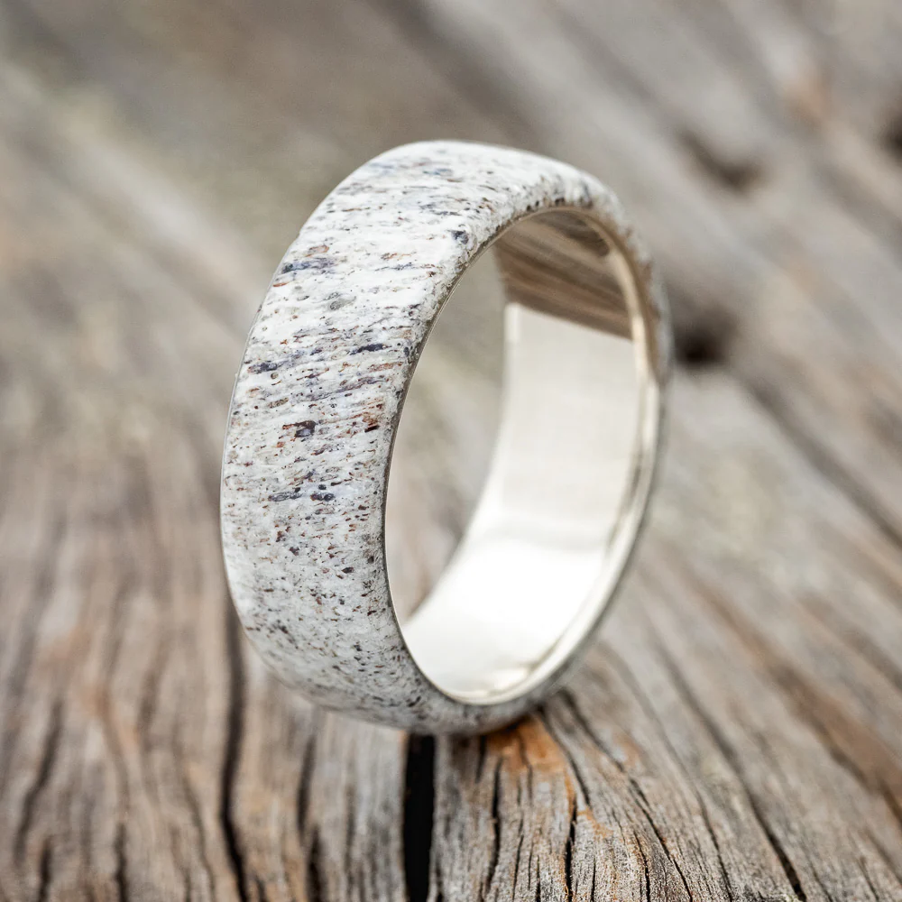 "HAVEN" - ANTLER WEDDING BAND - Image 8