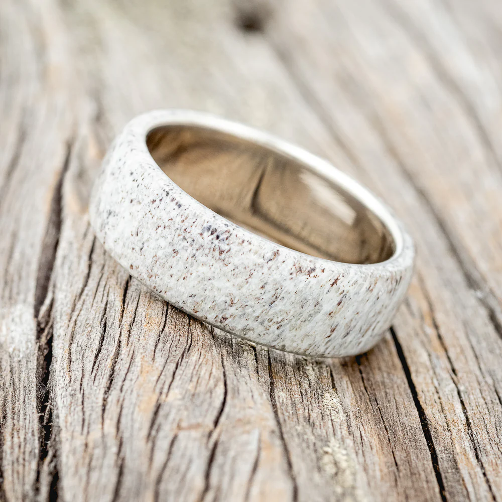"HAVEN" - ANTLER WEDDING BAND - Image 9