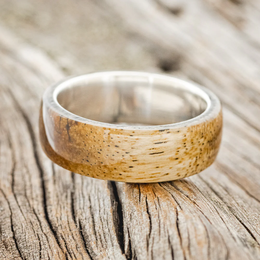 "HAVEN" - SPALTED MAPLE WEDDING RING - Image 6