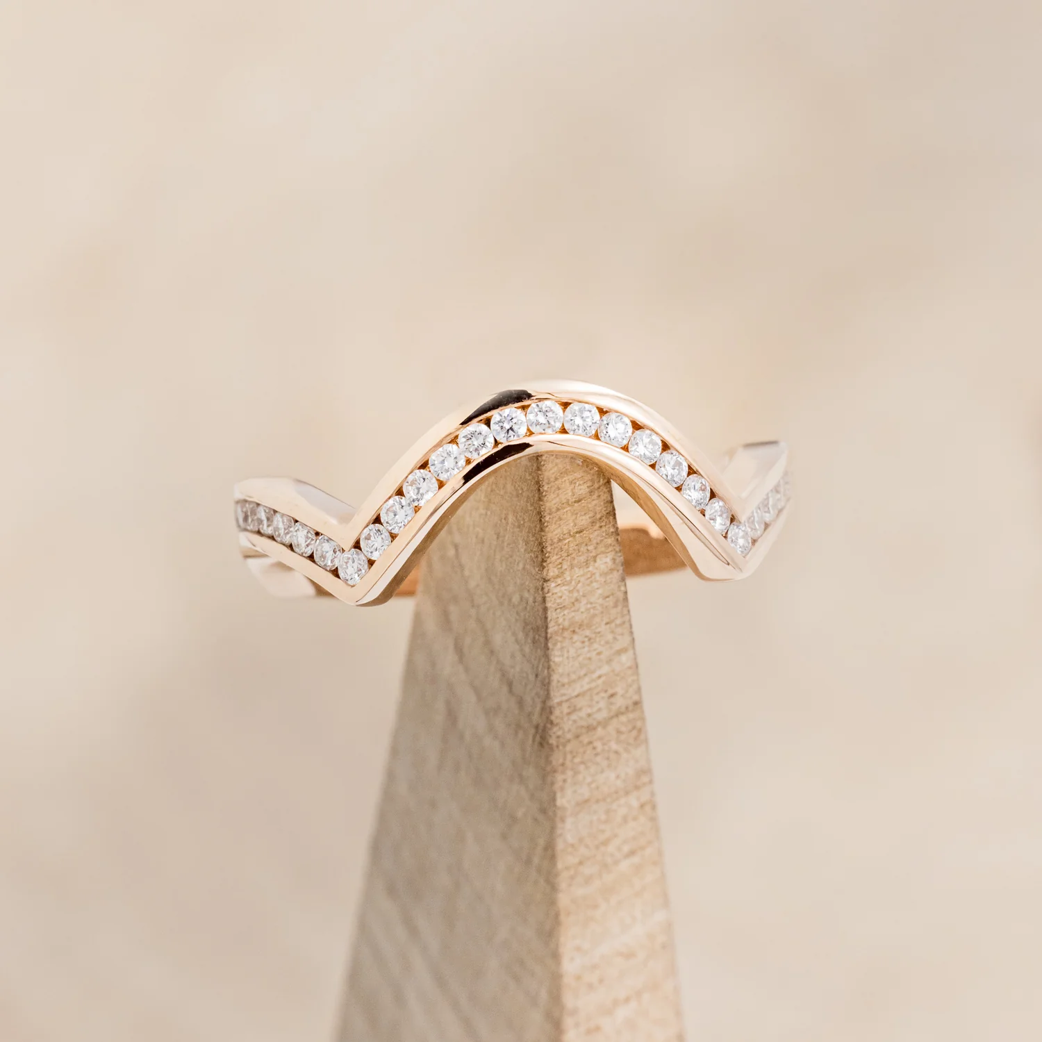 "HELIX" - PRINCESS CUT MOISSANITE ENGAGEMENT RING WITH TURQUOISE INLAYS & A DIAMOND TRACER - Image 26