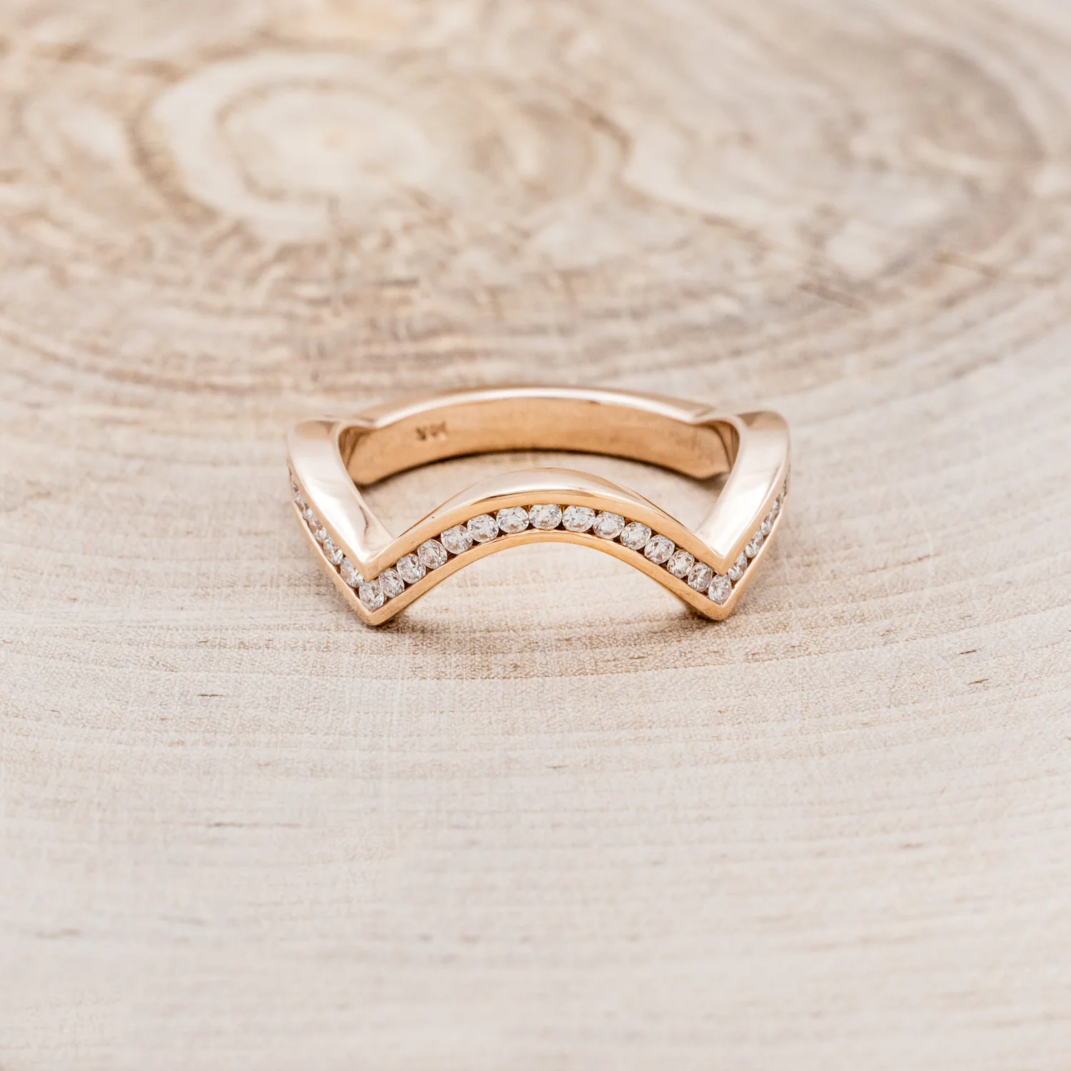 "HELIX" - PRINCESS CUT MOISSANITE ENGAGEMENT RING WITH TURQUOISE INLAYS & A DIAMOND TRACER - Image 27