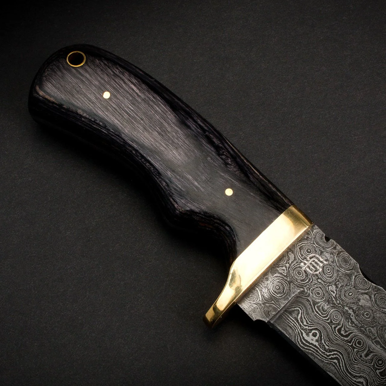 "JIM BAKER" - HANDMADE DAMASCUS STEEL SKINNER KNIFE by Forseti Steel™ - Image 6