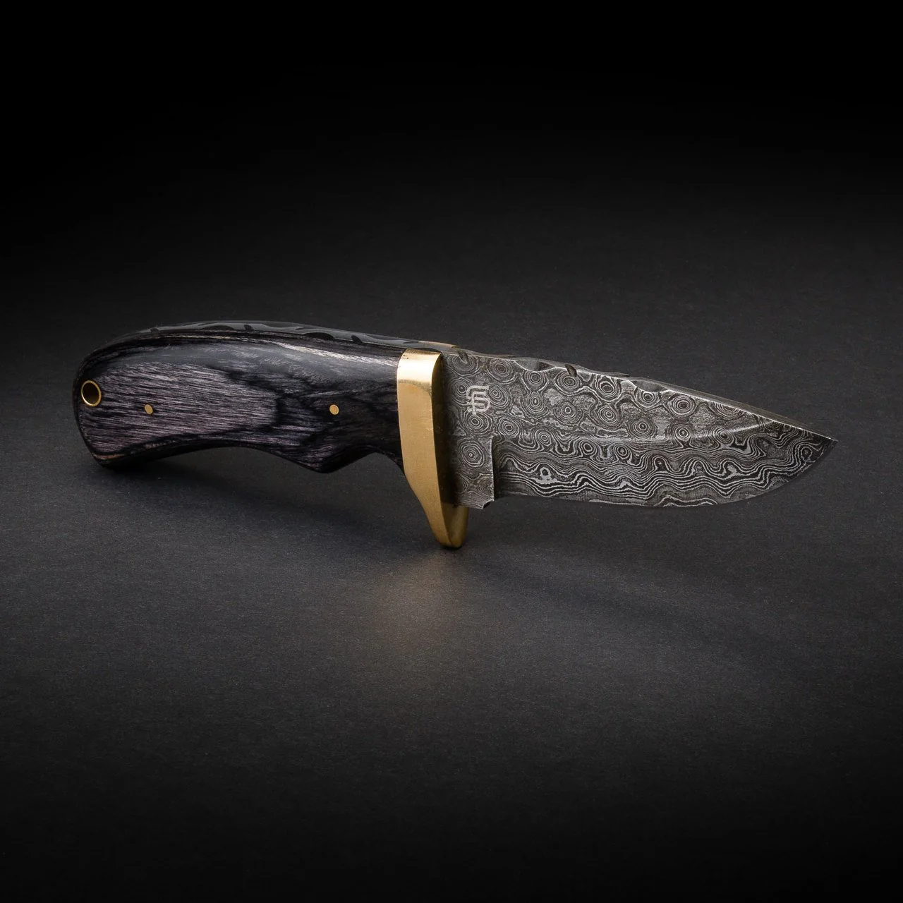 "JIM BAKER" - HANDMADE DAMASCUS STEEL SKINNER KNIFE by Forseti Steel™ - Image 7