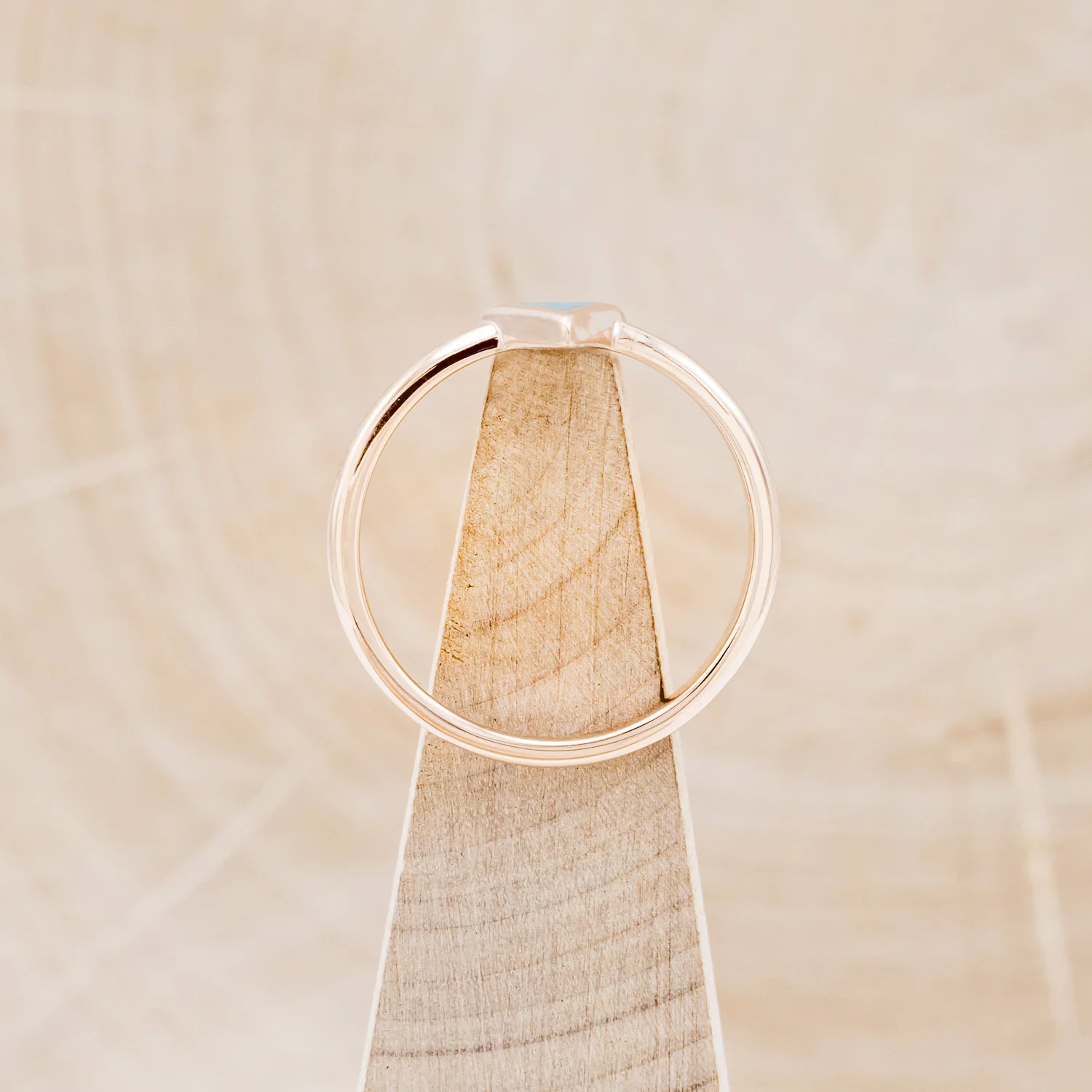 "MERA" - CRUSHED TURQUOISE STACKING BAND - Image 6