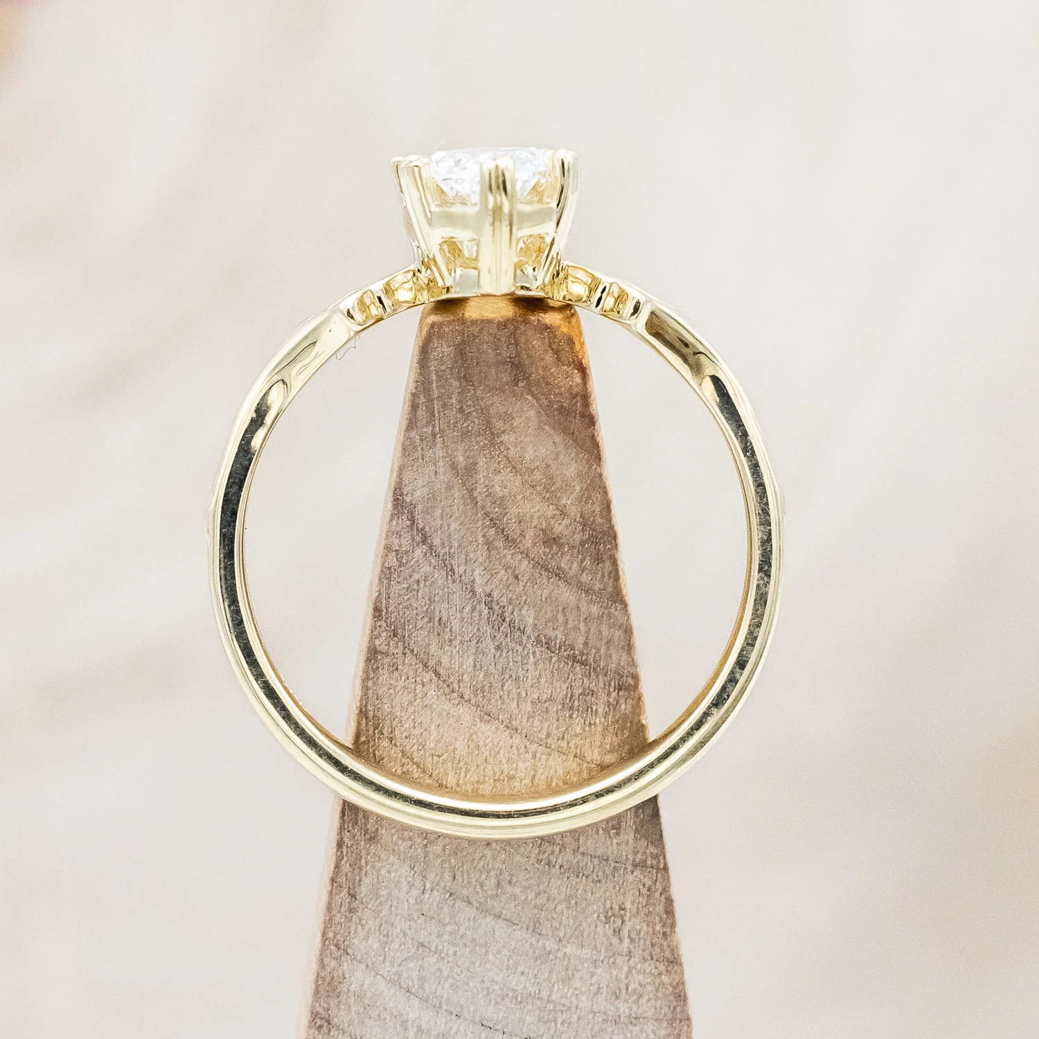 ONE-OF-A-KIND - "MORRIGAN" - ORNATE SOLITAIRE ENGAGEMENT RING WITH 1.10CT LAB-GROWN MARQUISE CUT DIAMOND - Image 8