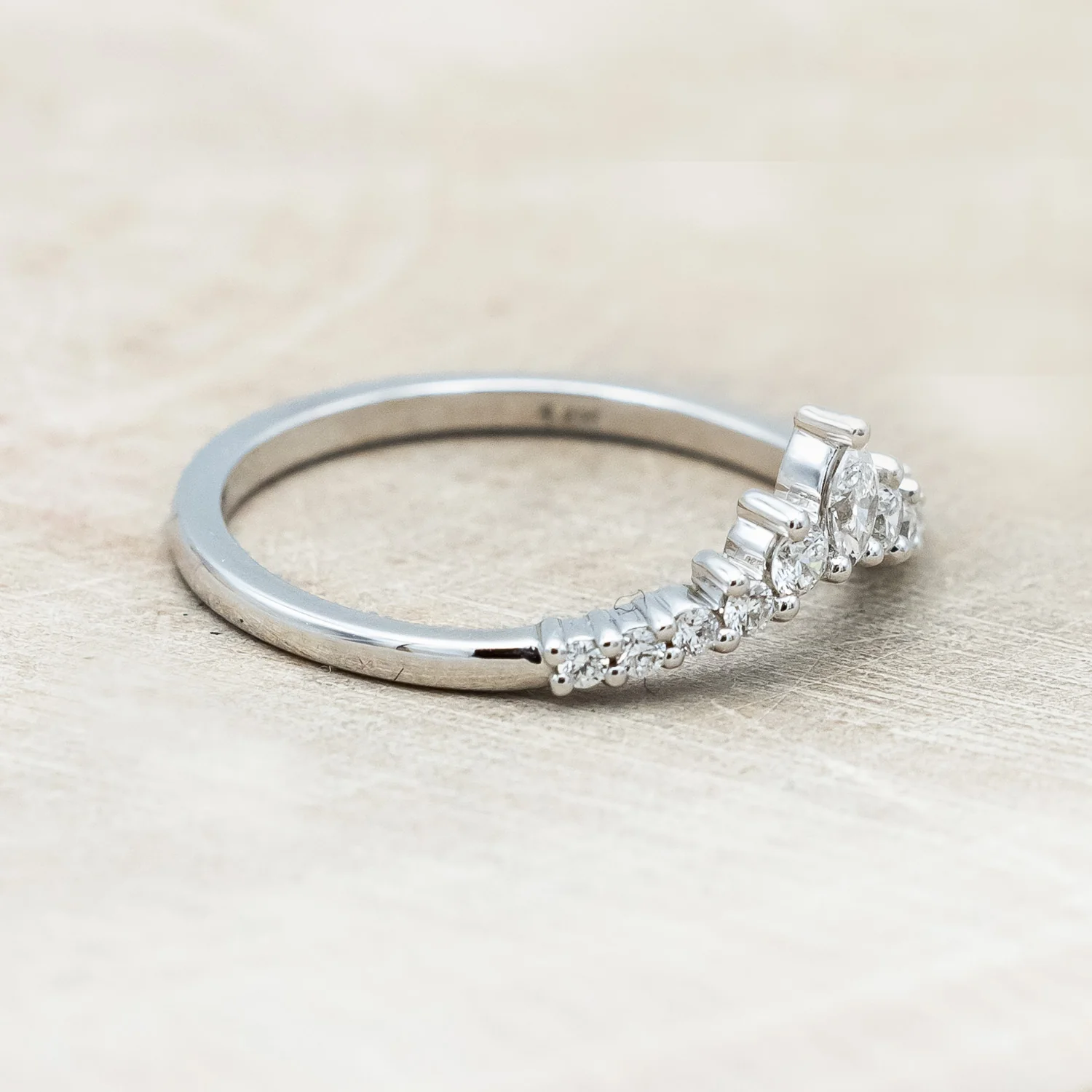 ONE-OF-A-KIND - "SAGE" - KITE CUT OREGON SUNSTONE ENGAGEMENT RING WITH DIAMOND ACCENTS & TRACER - Image 12