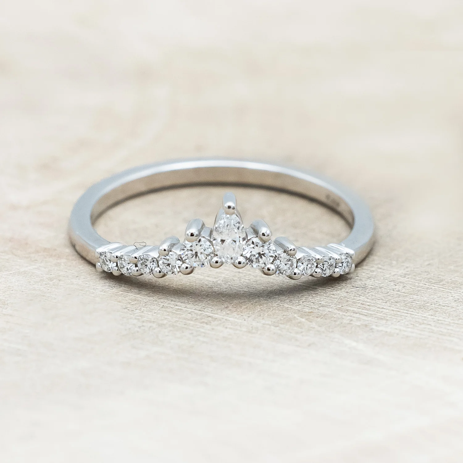 ONE-OF-A-KIND - "SAGE" - KITE CUT OREGON SUNSTONE ENGAGEMENT RING WITH DIAMOND ACCENTS & TRACER - Image 14