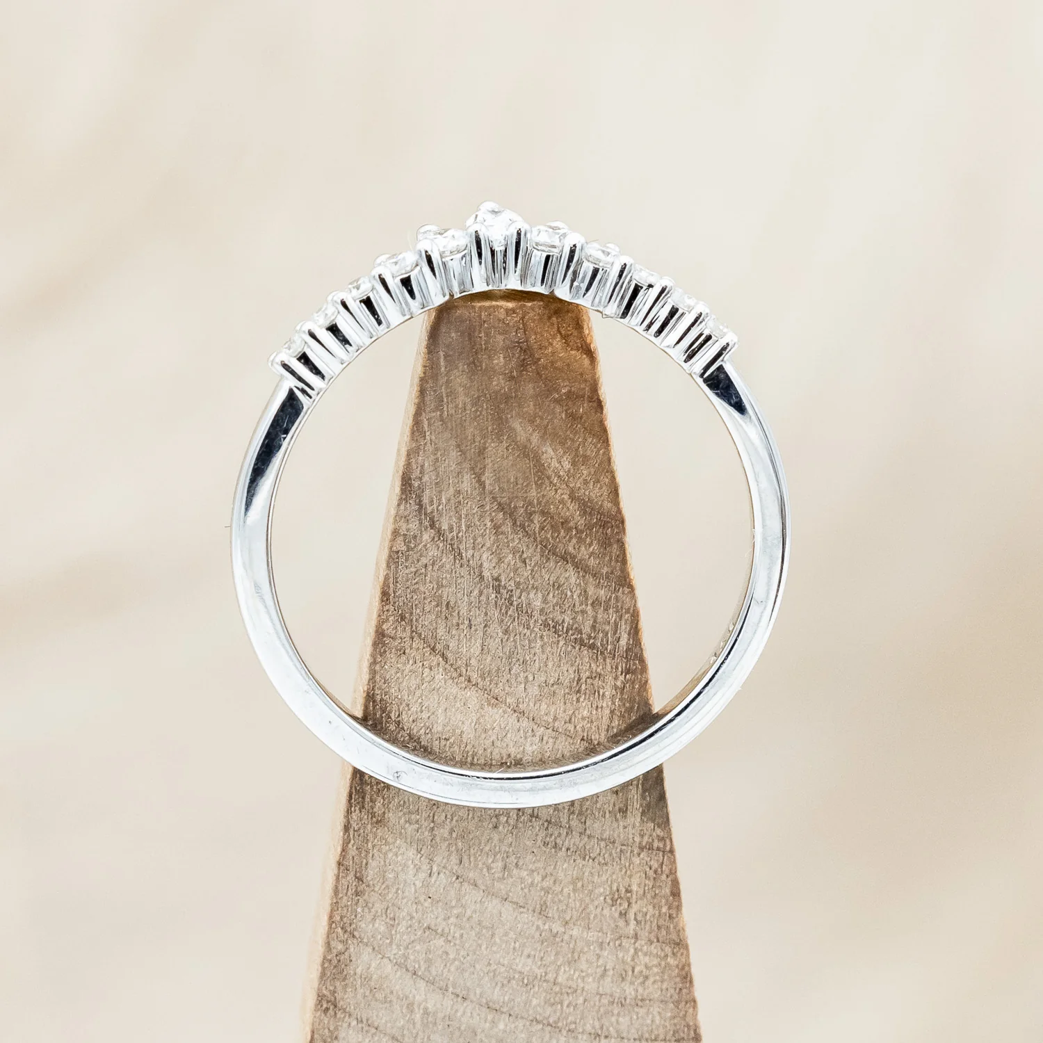 ONE-OF-A-KIND - "SAGE" - KITE CUT OREGON SUNSTONE ENGAGEMENT RING WITH DIAMOND ACCENTS & TRACER - Image 16