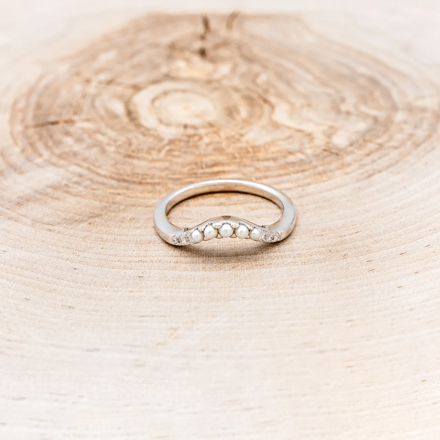 "ARABELLA" - 14K GOLD TRACER WITH PEARL & DIAMOND ACCENTS - Image 10