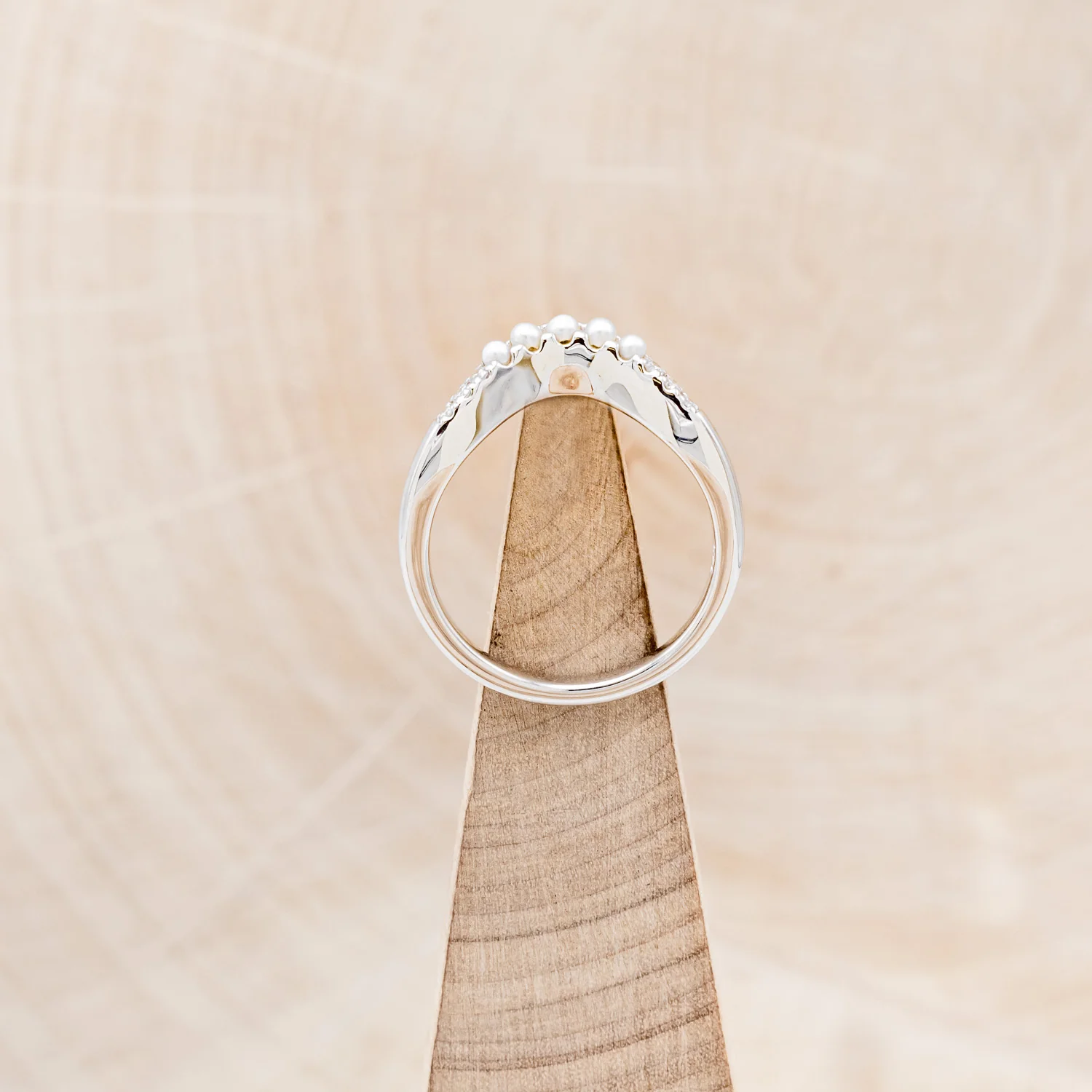 "ARABELLA" - 14K GOLD TRACER WITH PEARL & DIAMOND ACCENTS - Image 12