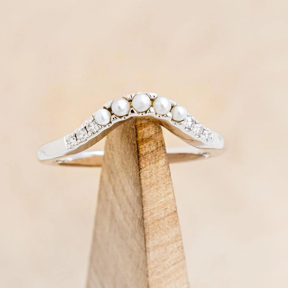 "ARABELLA" - 14K GOLD TRACER WITH PEARL & DIAMOND ACCENTS - Image 7