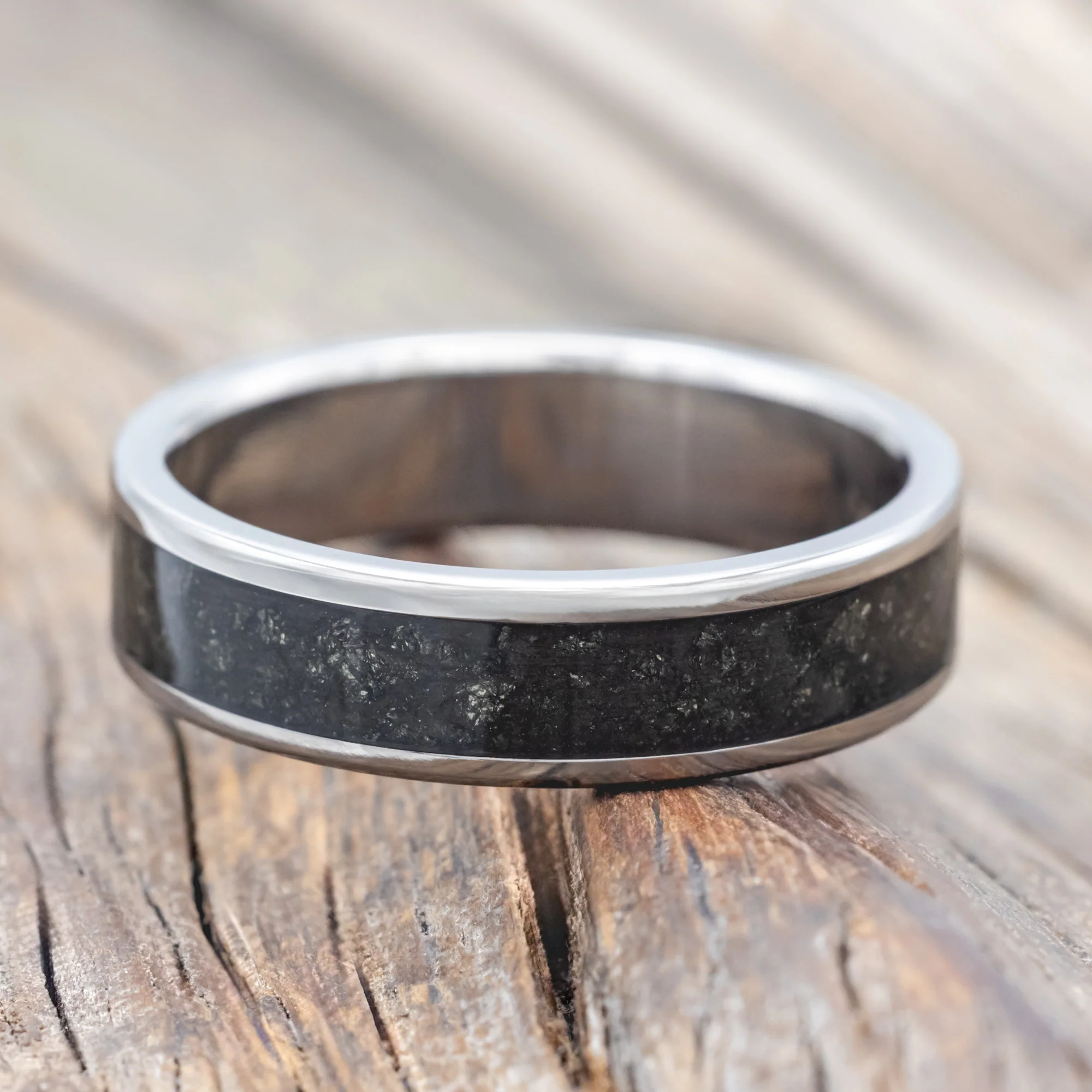 "RAINIER" - PYRITE WEDDING RING - Image 3