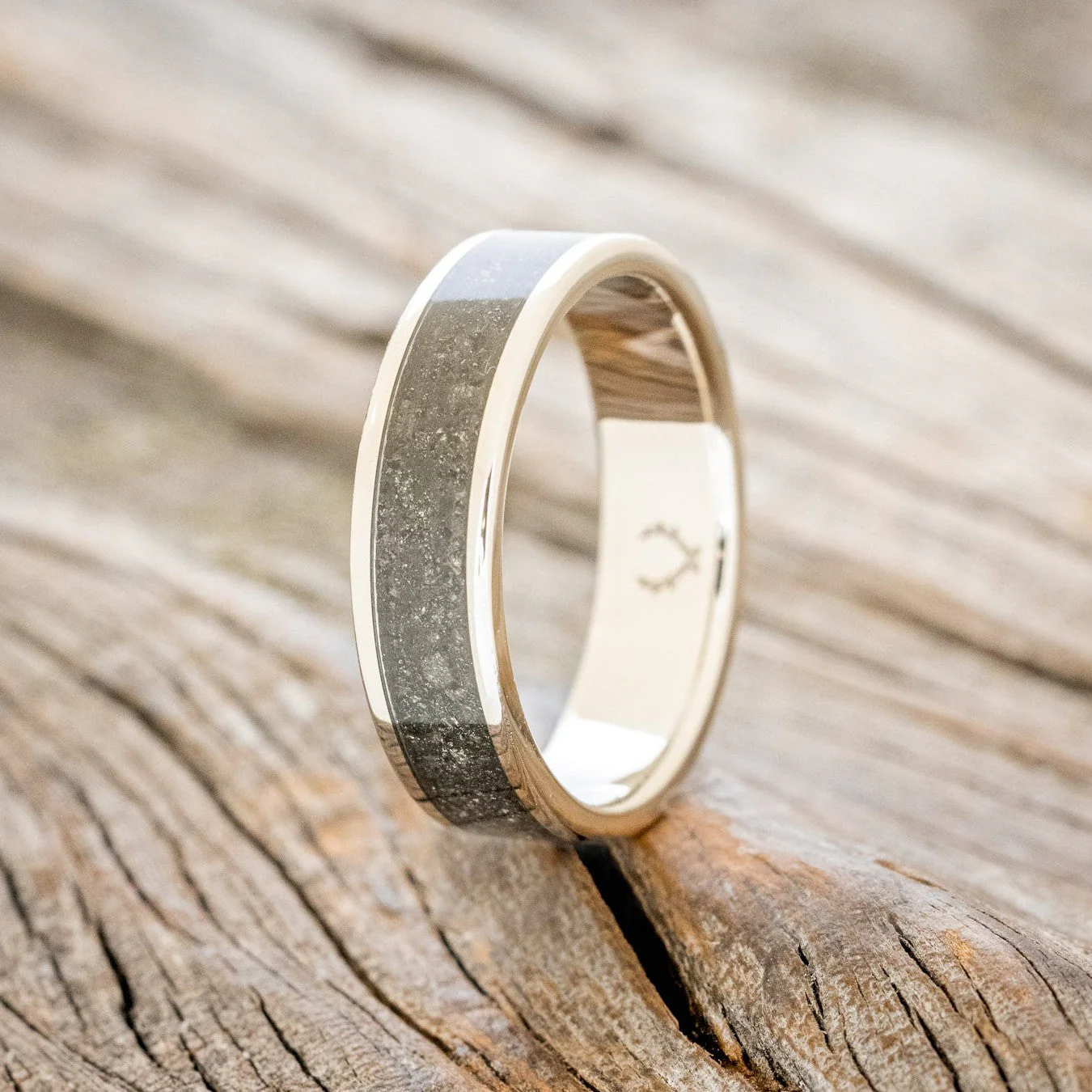 "RAINIER" - PYRITE WEDDING RING - Image 10