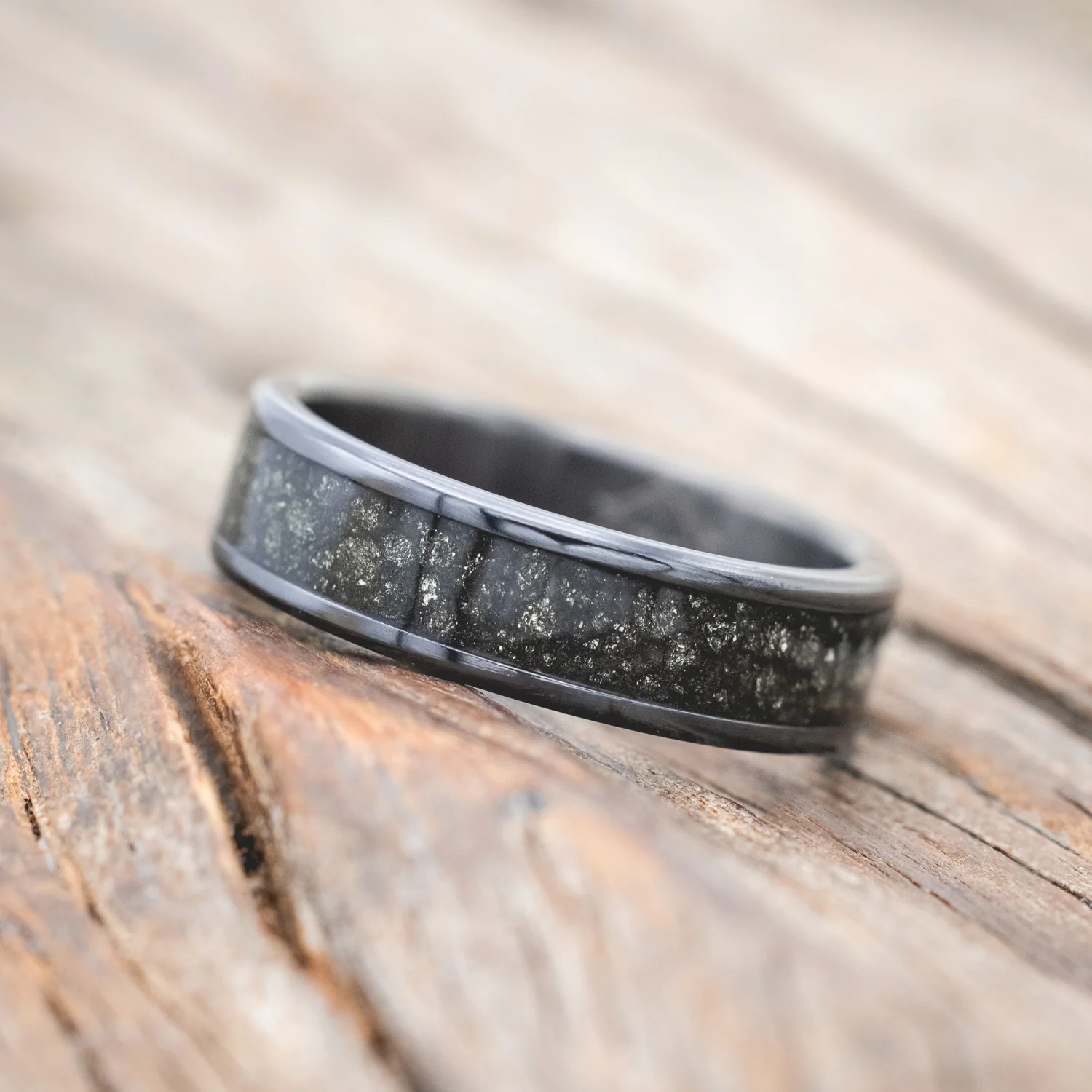 "RAINIER" - PYRITE WEDDING RING - Image 5