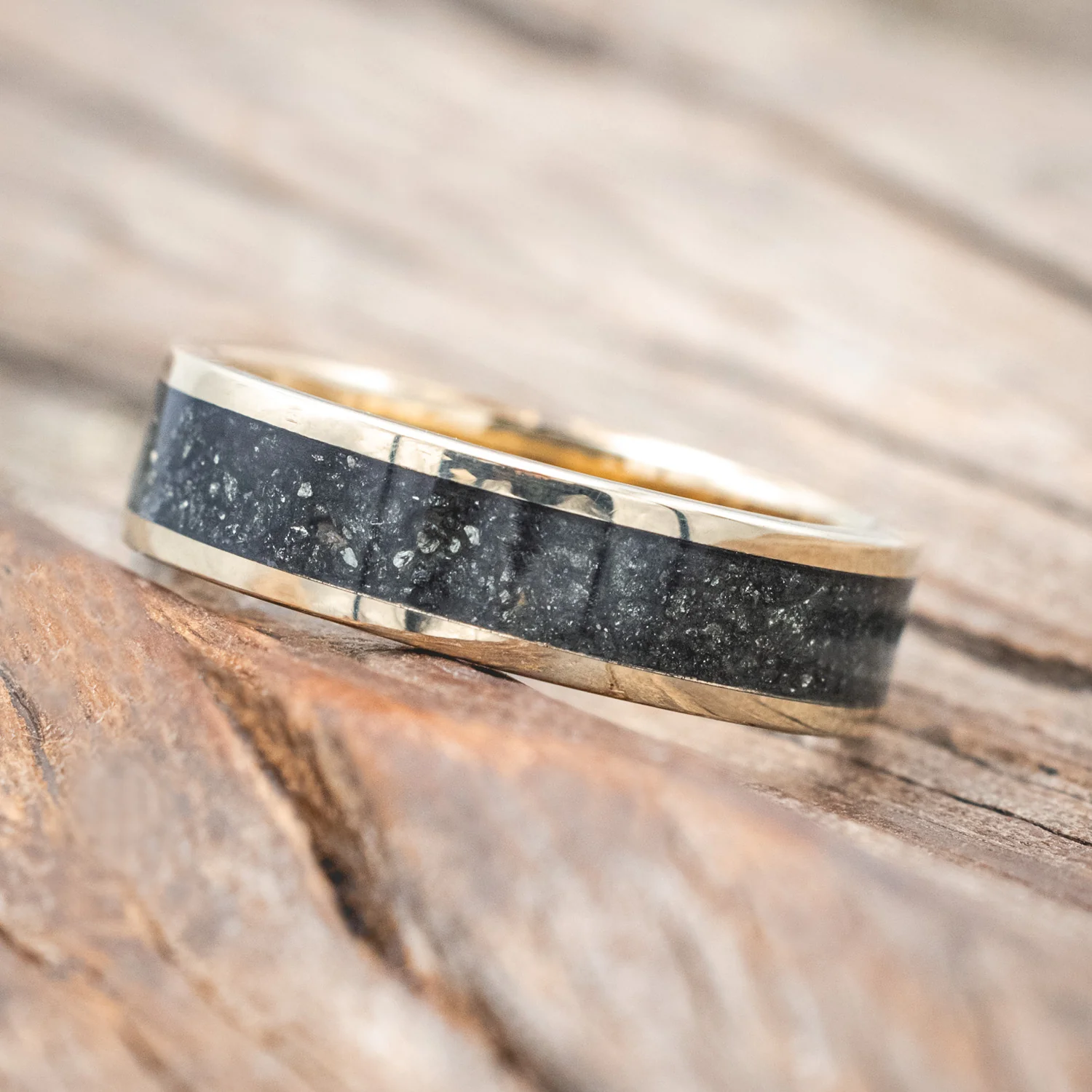 "RAINIER" - PYRITE WEDDING RING - Image 8