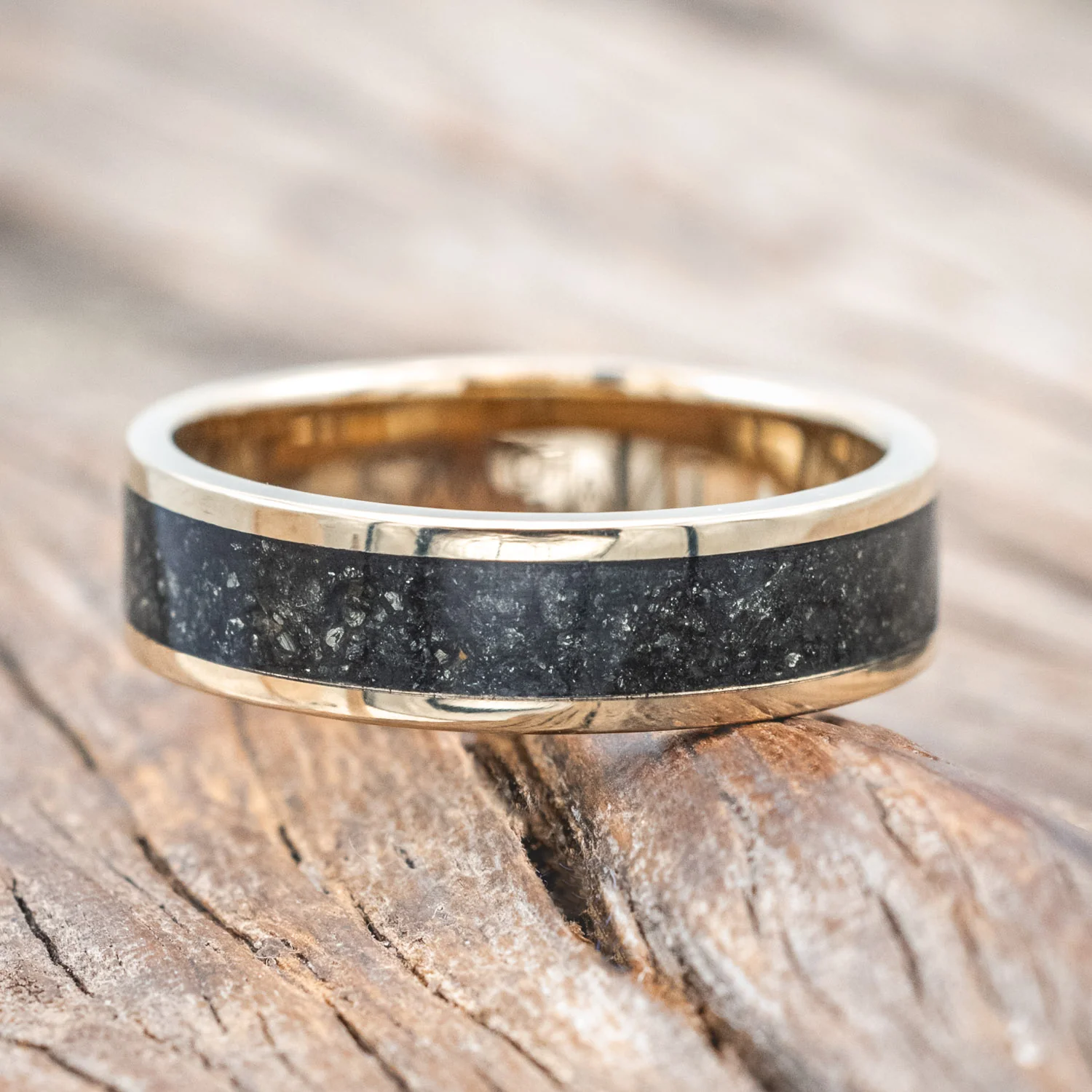 "RAINIER" - PYRITE WEDDING RING - Image 9