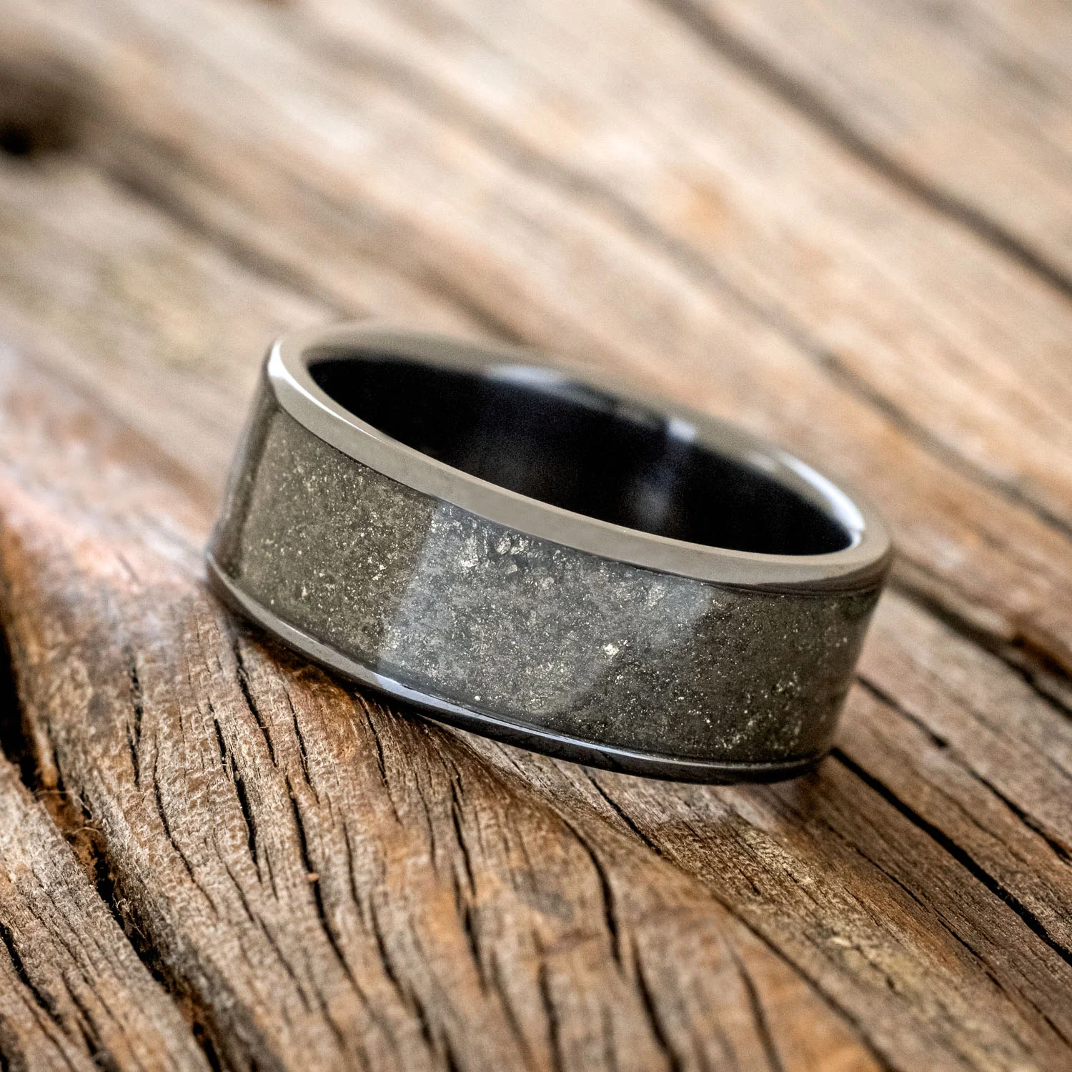 "RAINIER" - PYRITE WEDDING RING - Image 11