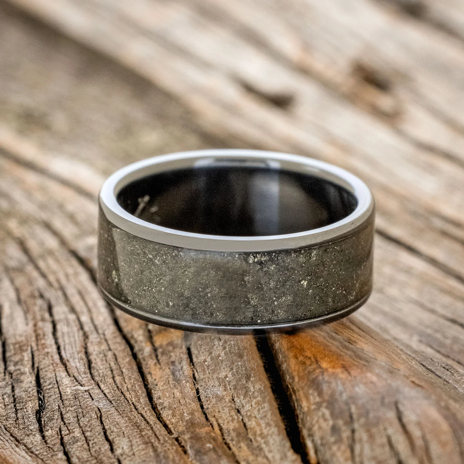 "RAINIER" - PYRITE WEDDING RING - Image 12