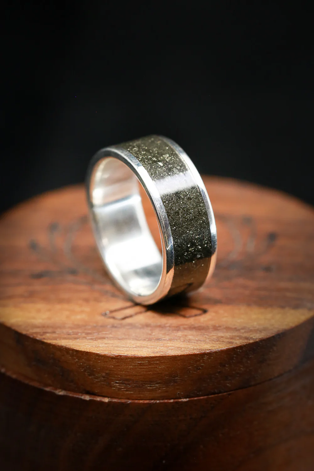 "RAINIER" - PYRITE WEDDING RING - Image 13