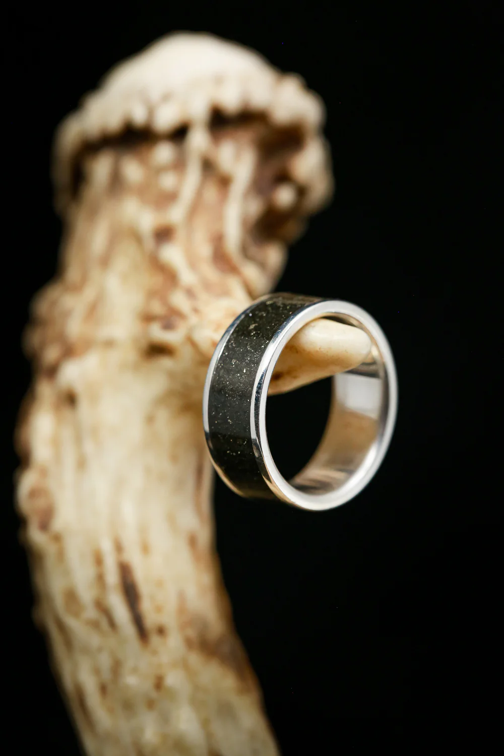 "RAINIER" - PYRITE WEDDING RING - Image 16