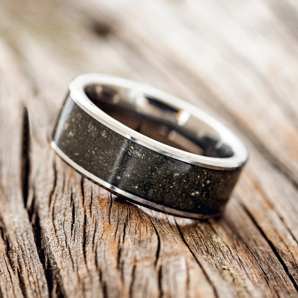 "RAINIER" - PYRITE WEDDING RING - Image 5