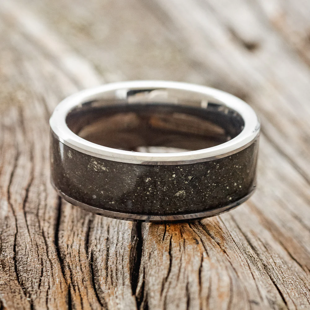 "RAINIER" - PYRITE WEDDING RING - Image 6