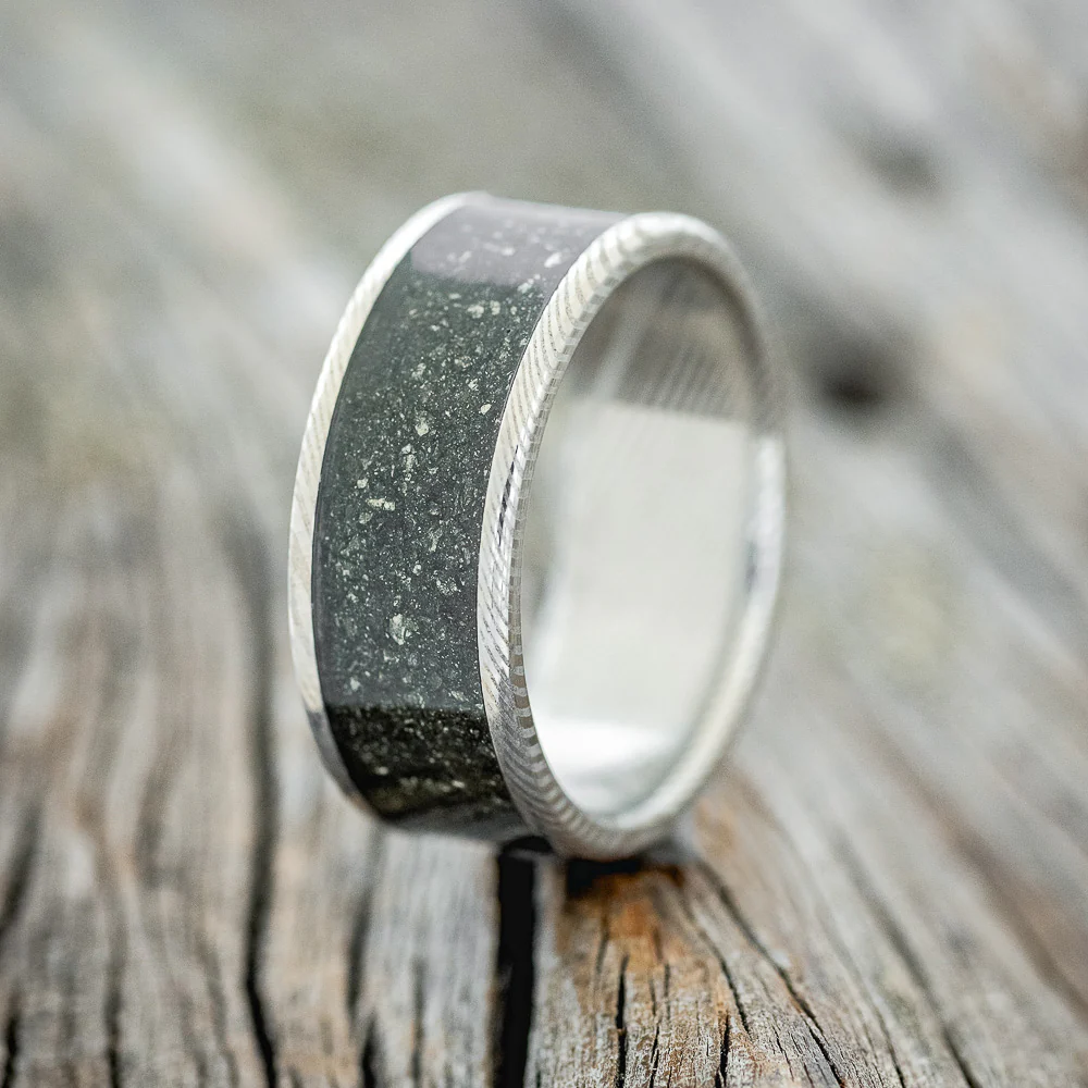 "RAINIER" - PYRITE WEDDING RING - Image 7