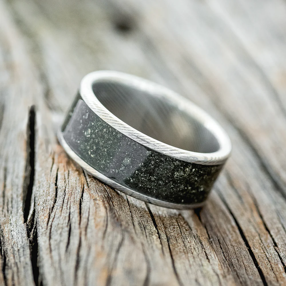 "RAINIER" - PYRITE WEDDING RING - Image 8