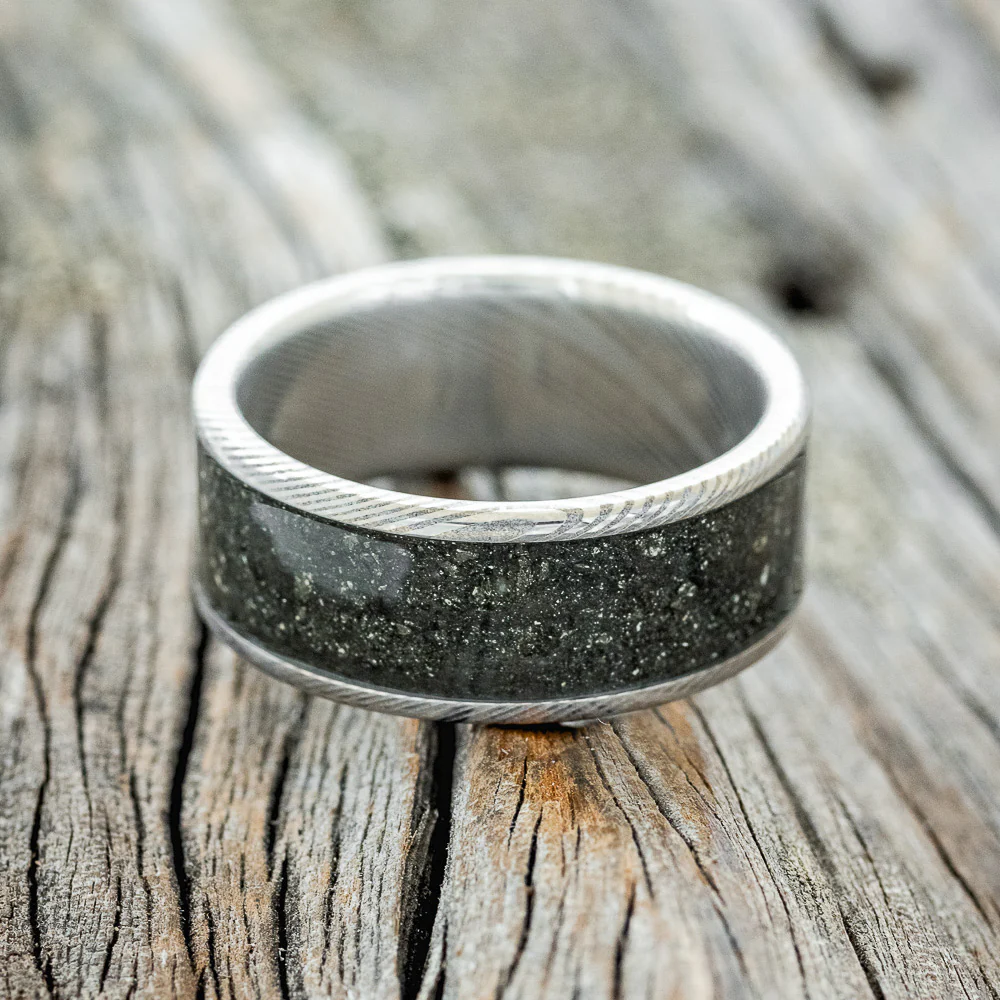 "RAINIER" - PYRITE WEDDING RING - Image 9