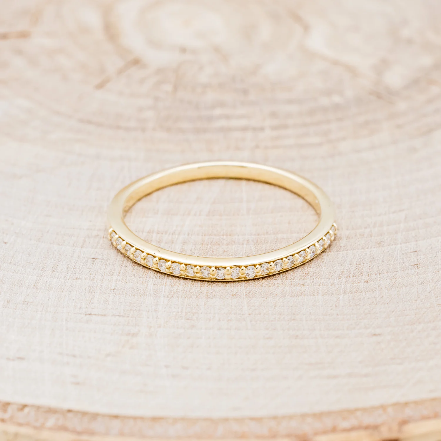 "STELLA" - DIAMOND STACKING WEDDING BAND - Image 13