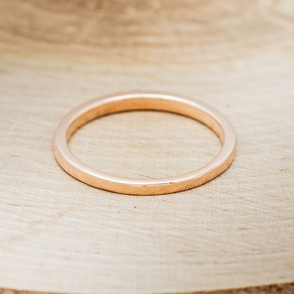 "STELLA" - DIAMOND STACKING WEDDING BAND - Image 6