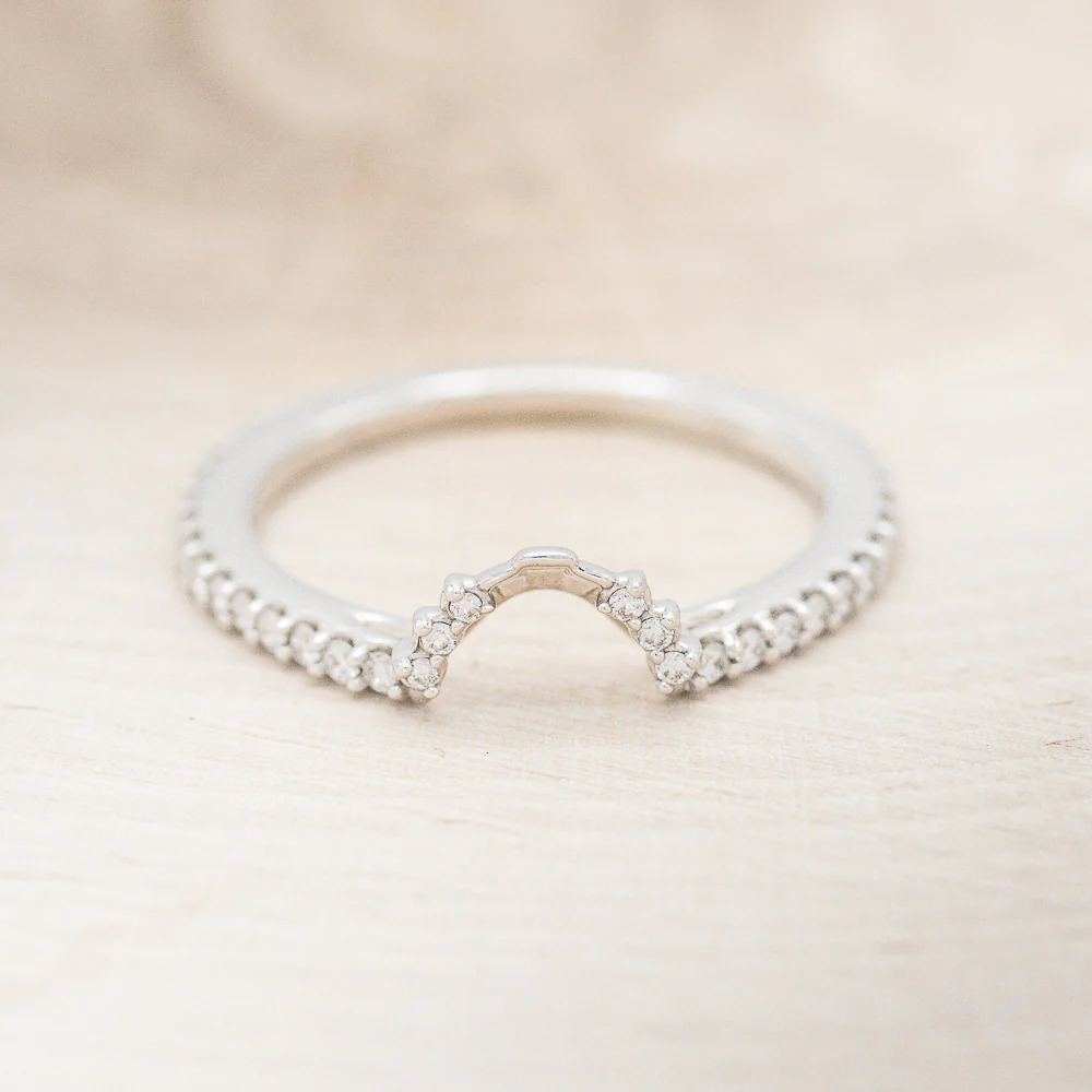 "THEIA" - PEAR CUT MOISSANITE ENGAGEMENT RING WITH DIAMOND TRACER - Image 16