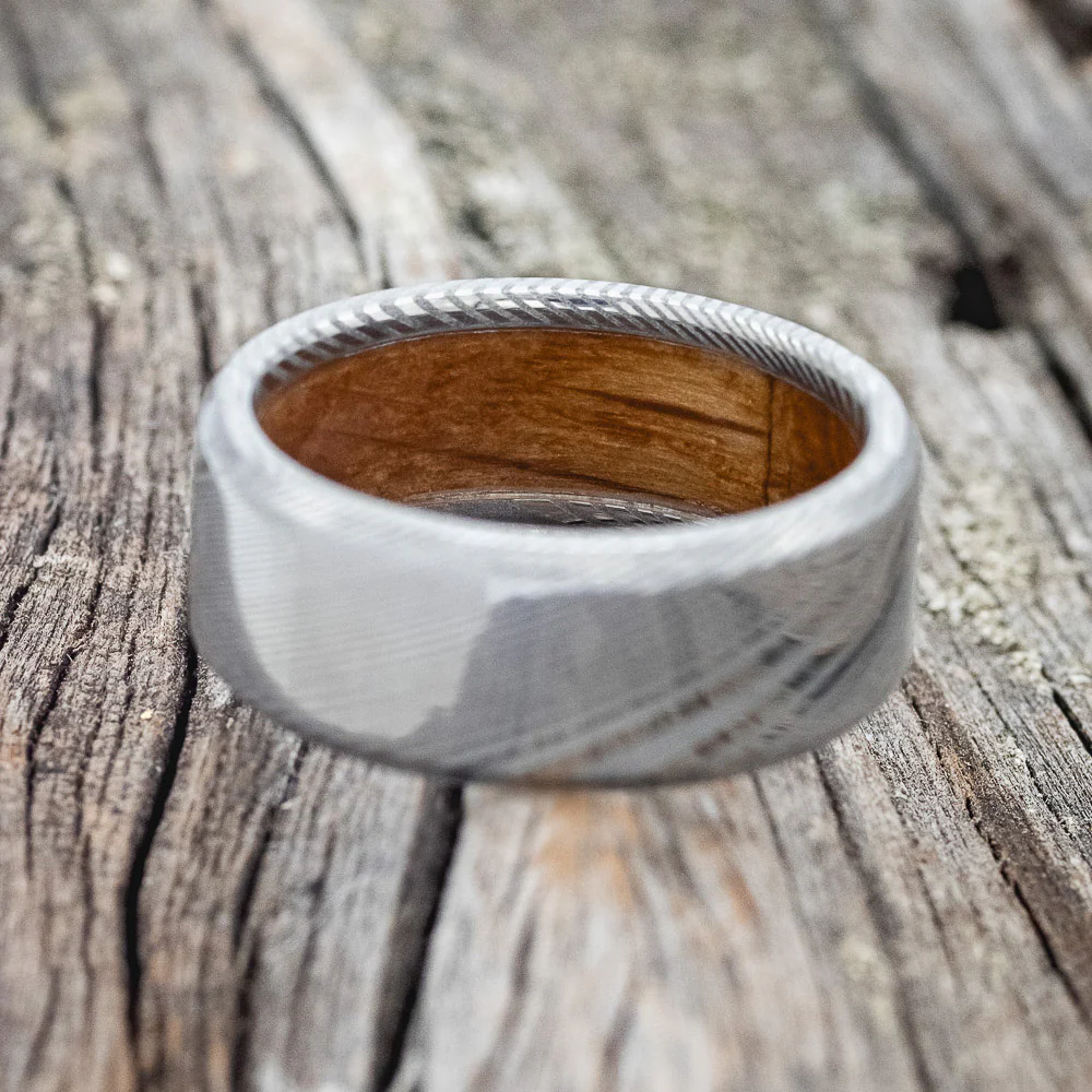 WHISKEY BARREL LINED WEDDING BAND - Image 12