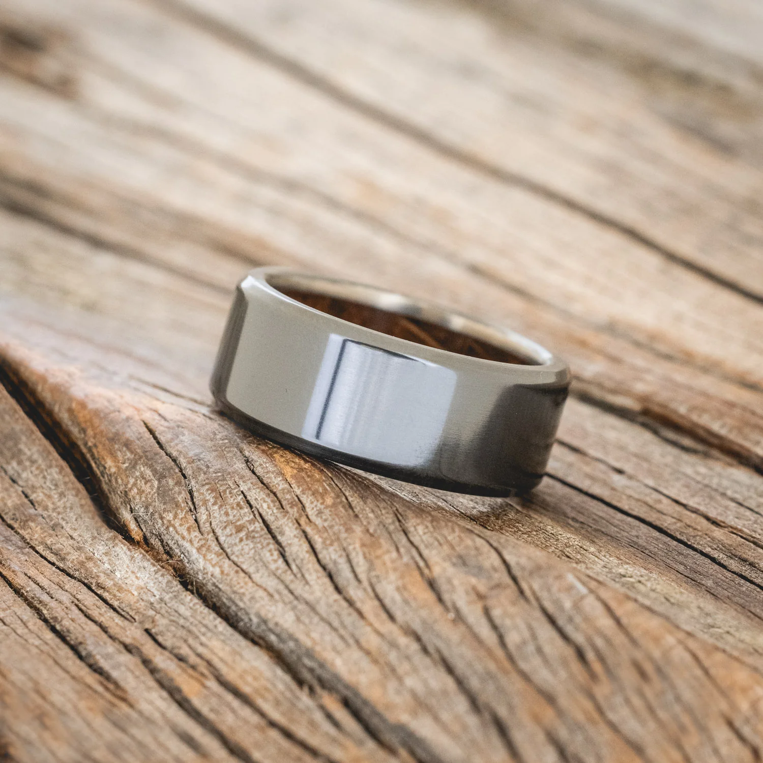 WHISKEY BARREL LINED WEDDING BAND - Image 18