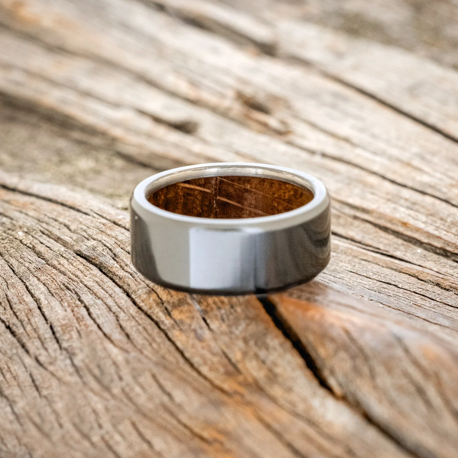WHISKEY BARREL LINED WEDDING BAND - Image 19