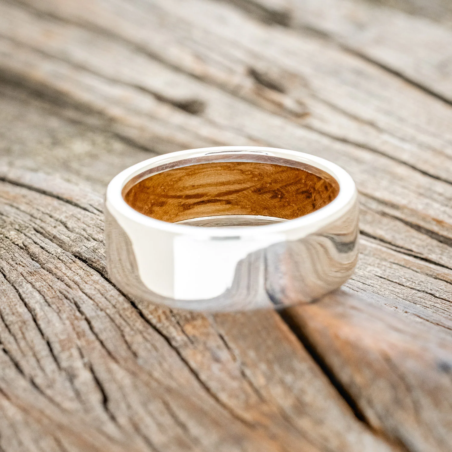 WHISKEY BARREL LINED WEDDING BAND - Image 22