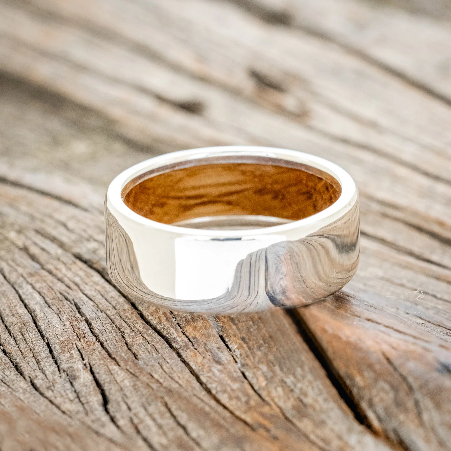 WHISKEY BARREL LINED WEDDING BAND - Image 25