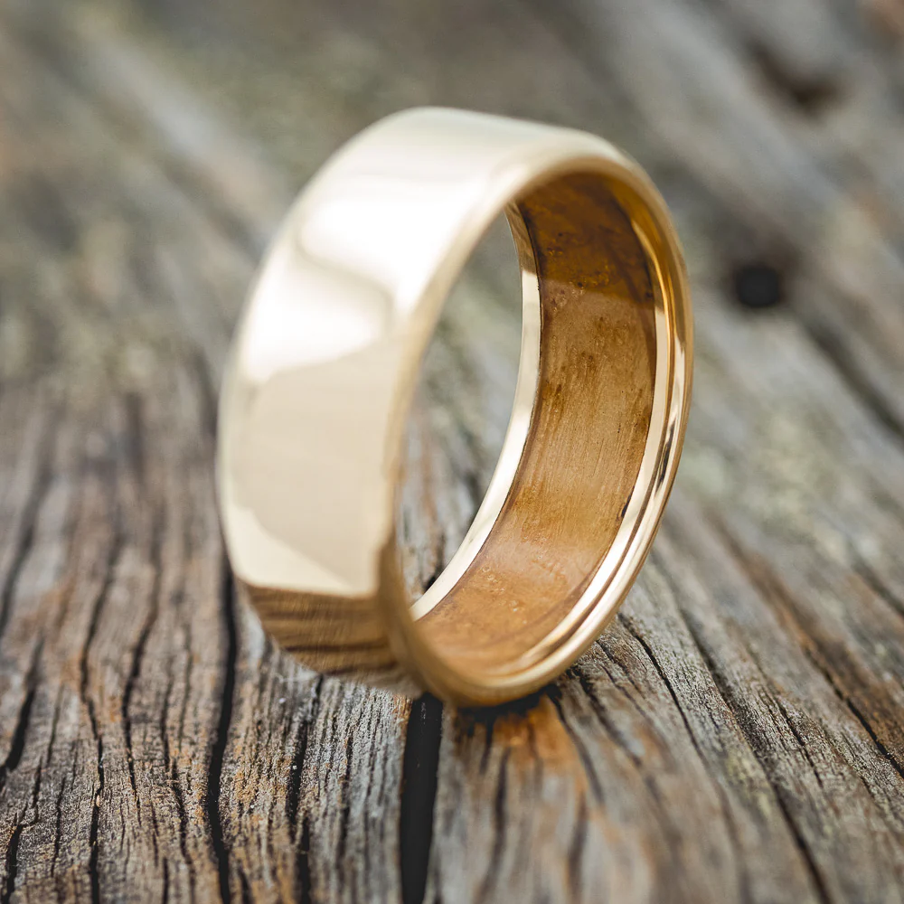WHISKEY BARREL LINED WEDDING BAND - Image 27